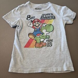 Super Mario Kids Gray T-Shirt